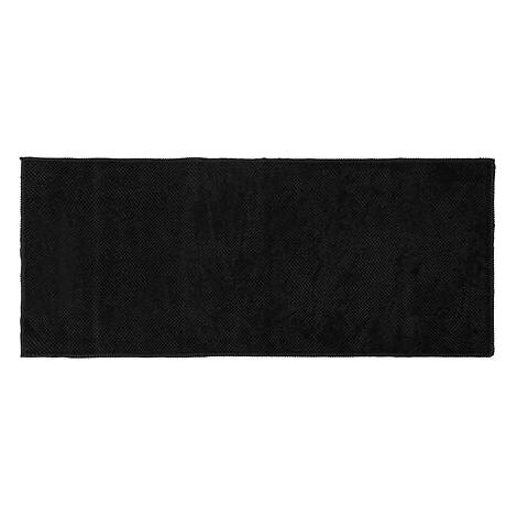 TAPIS 50x120 cm EN MICROFIBRE DE POLYESTER, NOIR