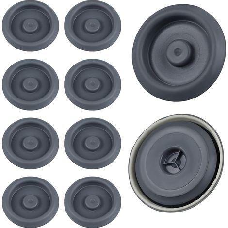 Bouchon de Carrosserie 40 mm Lot de 10 Gris Bouchons Sous Châssis étanches en Caoutchouc Compatible Audi VW Seat Chassis Pour Trous de Plancher et Coffre (1/5)