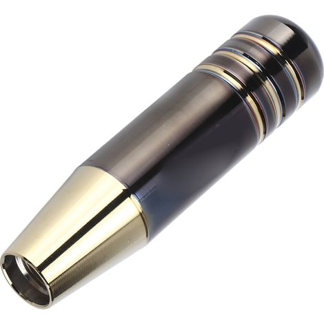 Universeller 13 cm Schalthebel aus Aluminium, Knauf in gebranntem Blau und Gold, Autoteil, Schalthebel, kompatibel mit Standardmodellen (1/5)