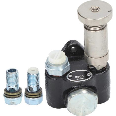 Pompe d'amorçage de carburant manuelle en acier allié pour pelle hydraulique Caterpillar 320C, 311C et 312C - 2552969 (1/5)