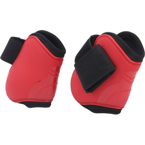 Guêtres de protection pour tendons de cheval, protections de boulets en polyuréthane, rouge, pour l'équitation, taille M (1/5)