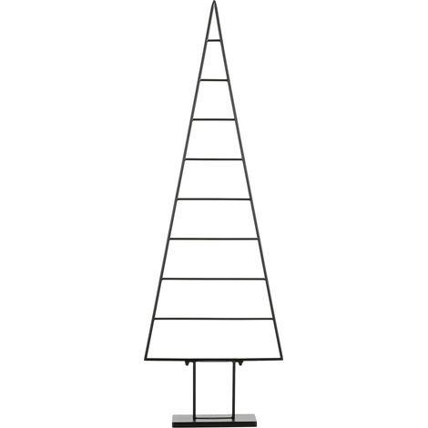 Mica Decorations Sapin de Noël décoratif Noir H152xl15xL50cm (1/4)