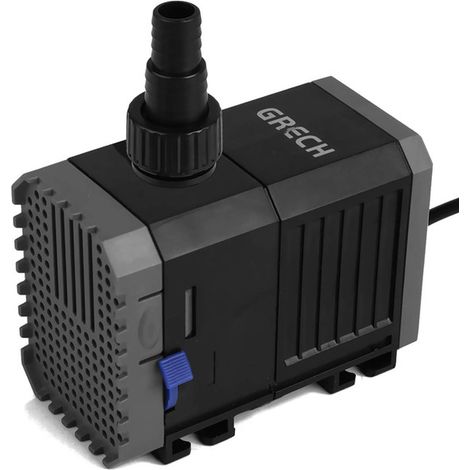 Pompe à Eau Submersible pour Aquarium et Bassin Débit Réglable avec Ventouses pour Filtre Fontaine Statues Culture Hydroponique