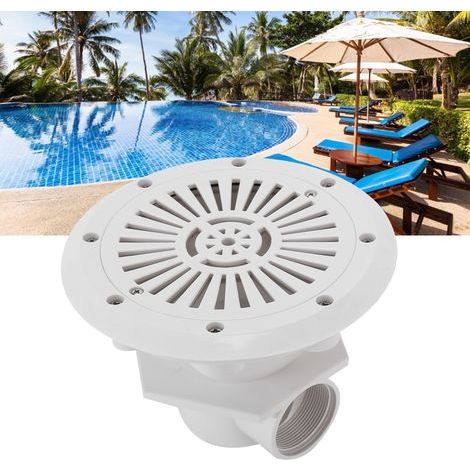 Drain de Sol pour Piscine en Film Plastique, Drain Principal Robuste et Durable pour Bassins et Sources Chaudes (1/5)