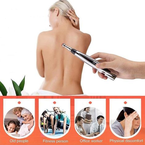 Stylo d'acupuncture rechargeable USB, appareil d'acupuncture laser électronique pour les méridiens, masseur magnétique (1/3)