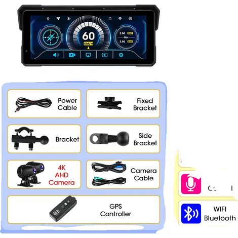 Multimedia-Player, wasserdicht, kabellose Kompatibilität, 8.1 Zoll DVRController (1/2)