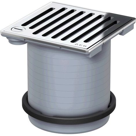 ACO Aufsatzstück Meku 148x148/ K3/ ABS/Rost V2A/ verriegelbar, 5141.81.22