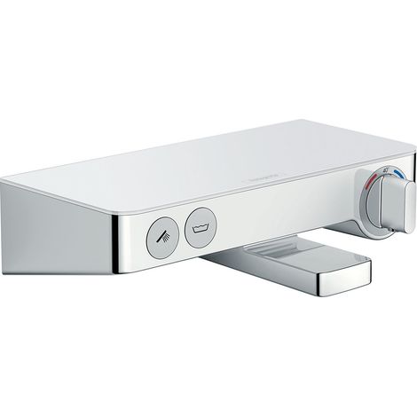 Hansgrohe ShowerTablet Select - Miscelatore termostatico 300 per vasca da bagno, bianco/cromato 13151400 (1/4)