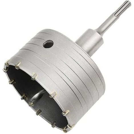 Scie à Cloche Trépan Béton avec Adaptateur SDS Plus 110 mm, Pour Brique Béton Ciment Pierre (100mm+110mm SDS Plus Adaptateur) (1/4)