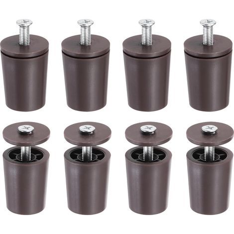 8 Pcs - Butée Volet Roulant - Bouchon D&39Arrêt - En Plastique ABS Résistant Aux Intempéries - Pour Stores À Manivelle Ou À Courroie - Marron - 28x20x23cm