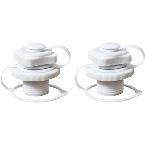 2x bouchons d'air en spirale pour gonflage Lay-Z-Spay - 22 mm Bouchon d'air à vis anti-fuite - Valve à vis pour matelas gonflable, bateau, jacuzzi, (1/5)