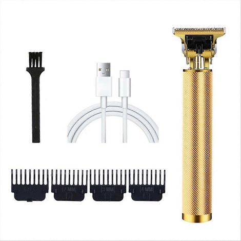 Tondeuse à cheveux sans fil professionnelle pour homme, kit de coiffure électrique rechargeable, coupe-cheveux de barbier précise, usage domestique et salon, noir. (1/5)