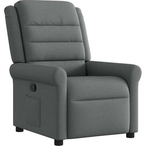 Maison Exclusive - Sillón reclinable de tela gris oscuro (1/5)