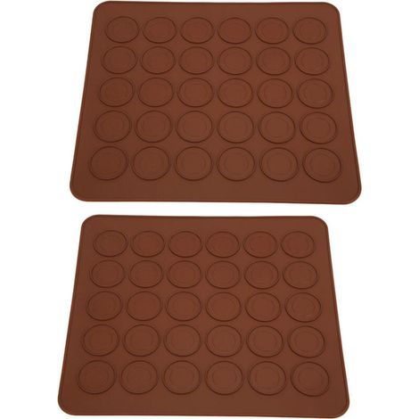 Tapis de Cuisson en Silicone Antiadhésif pour Macarons, 30 Trous, Accessoire D'outil de Cuisine pour la Fabrication de Desserts (1/4)