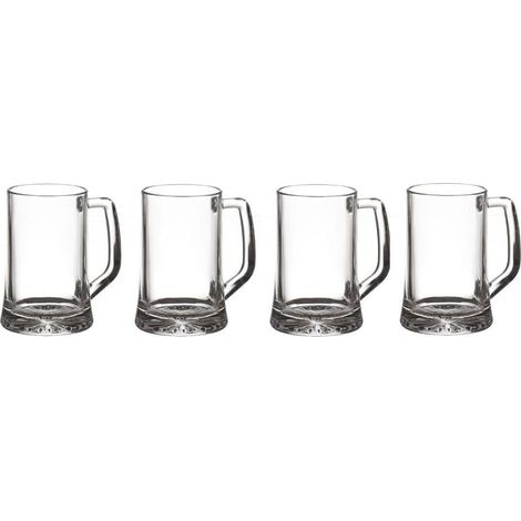 Lot de 4 verres à bière avec anse 32 cl (1/2)