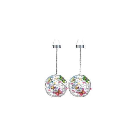 EASYCOMFORT 2 Pièces Lampes Solaires Papillon - Décoration Jardin (1/5)