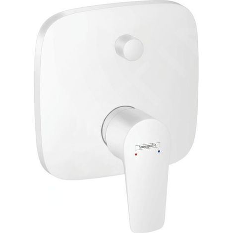 Talis E Set de finition pour mitigeur bain/douche encastré, Blanc mat (71745700) (1/3)
