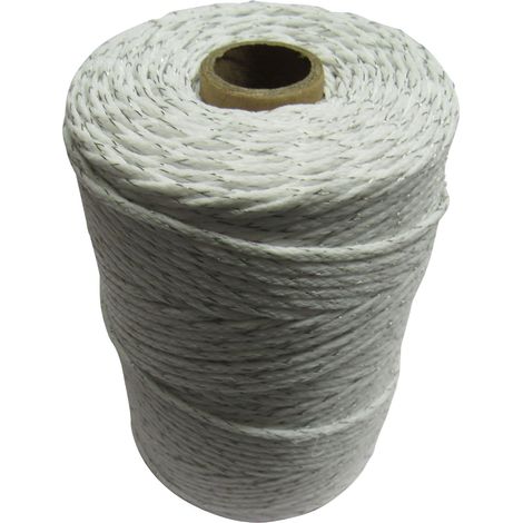 Electric Fence Rope Poly Fencing 3MM x 500M (Electrified Polyrope Horse White)