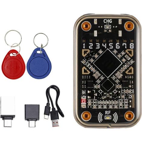 Chameleon Ultra kontaktloser Smartcard-Emulator, RFID-Chip-Lesegerät + Schlüsselanhänger UID/8268, 125 kHz 13,56 MHz Badge-Dekodierung (1/5)