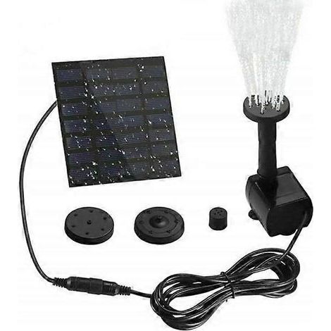 Fontaine à eau avec cellules solaires et 4 têtes d'arrosage (BT) (1/5)