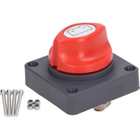 Adecuado para disyuntores de circuito principal de batería de 12V/24V/48V, interruptores de desconexión marinos impermeables, interruptores de alta corriente, fácil de instalar.