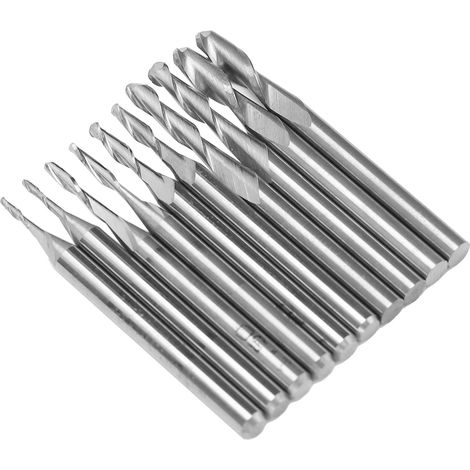 Spiralfräs-, Gravur- und Schnitzwerkzeug (10-teilig) mit 5 Klingentypen (Spezifikationen) (1/5)