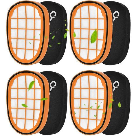 Lot de 4 filtres pour Philips Speedpro Max Aqua Handheld FC6812 6814 6823 6827 6908 (1/5)