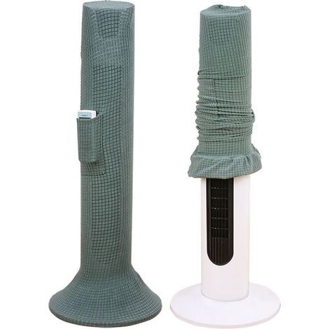 Housse de protection pour ventilateur de tour, protection de ventilateur sur pied, entièrement entourée,vert matcha (1/4)