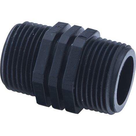 Conector de polipropileno macho/macho 3/4 (1/3)