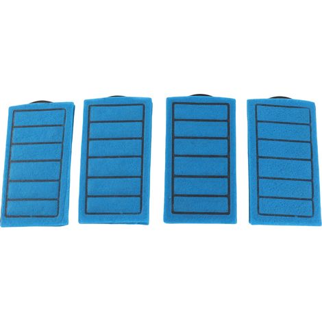 Cartouches filtrantes bleues de remplacement d'élément de carbone de réservoir de tortue d'aquarium de 4 pièces (1/5)