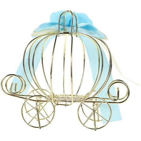 Boîte à bonbons en forme de chariot de citrouille, boîte d'emballage de bonbons de style européen, boîte à bonbons pour mariage-12.00X11.00X8.00CM (1/4)