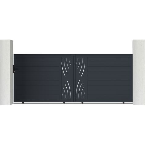 Puerta corredera de aluminio 4m VELETA 400 x 160 cm (1/4)