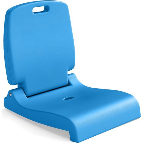 Sedia pieghevole esterno maniglia supporto schiena Sedie piscina bordo piscina foro drenaggio Blu (1/3)