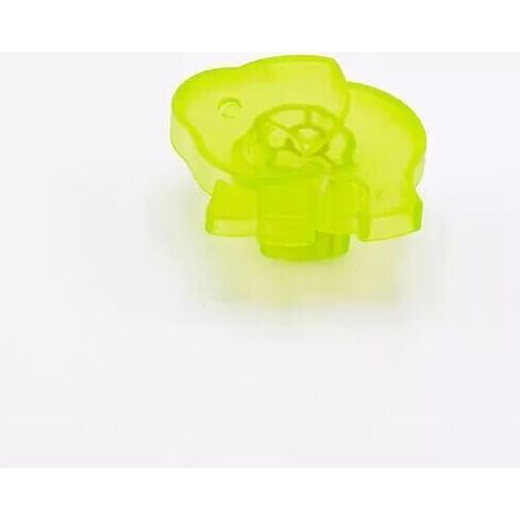 Pomolo satinato verde a forma di elefantino 53x56x25mm - 427E Animalier (1/2)