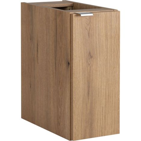 Meuble bas de salle de bain à suspendre NOVA OAK en chêne 30 x 57 cm (1/5)
