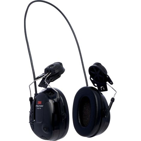 3M™ PELTOR™ ProTac™ III Cuffia Protettiva, 25 dB, nero, coppe sottili, con attacco per elmetto, MT13H220P3E (1/5)