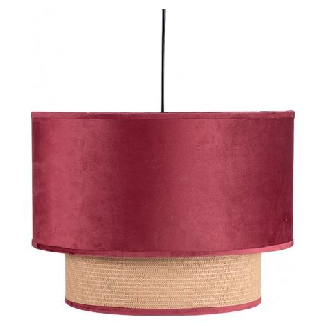 FAB 130291007 Pendente 2 Sfumature Nerva 1xe27 Vino Rosso Regx40x40 Cm