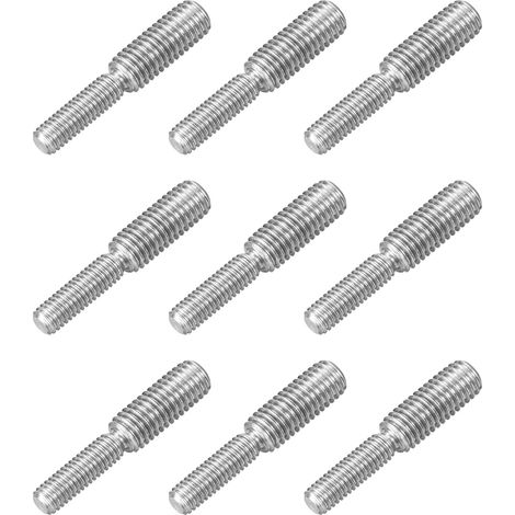 9pcs Boulon à Tige Filetée Double Extrémité M6x20mm à M8x20mm (1/5)