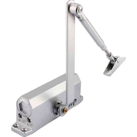 Automatischer hydraulischer Türschließer mit Stoppvorrichtung, einstellbarer Federtürschließer, Puffer geschlossen, gewerbliche und private Nutzung, 35-60 kg Tür (1/4)