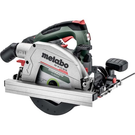 Metabo - Sierra circular 18V a batería, 165 mm, 2x batería, 8,0 Ah LiHD, cargador 611866810