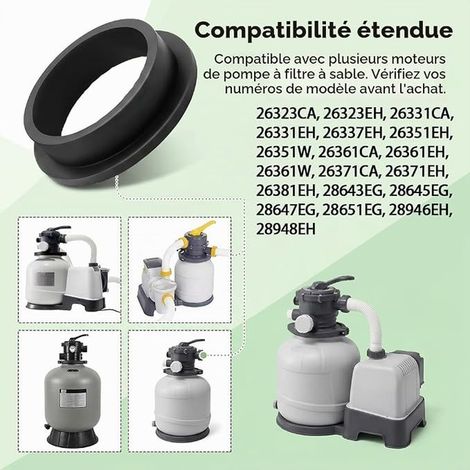 Set of 4 O-Rings Shaped 11228 for 26331EH 26331CA 26323EH 26323CA 26337EH Replacement Pool Sand Filter Pump Seal for Swimming Pool Sand Filter Pump (1/4)
