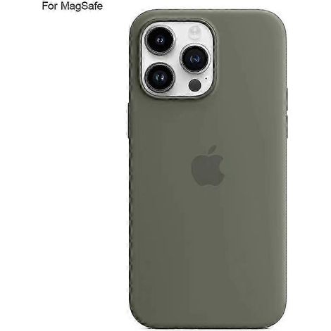 Coque pour iPhone 14 Pro Max compatible avec MagSafe, coque arrière en silicone liquide avec support de charge par induction
