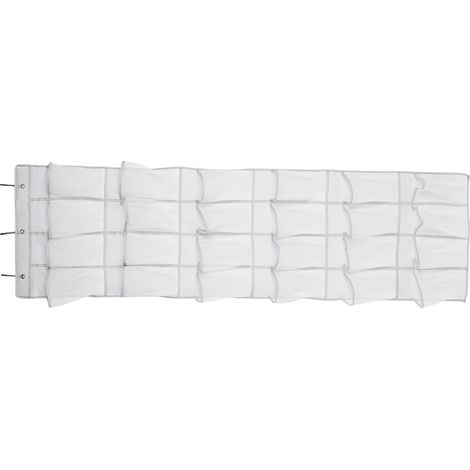 24 poches en non-tissé pliant suspendu rangement porte placard organiseur chaussures (1/5)