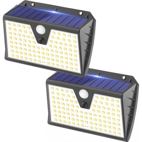 2/4/6 Lampes Solaires Extérieures 103 LED avec Détecteur de Mouvement 120°, 3 Modes, IP65, 1200 mAh (1/5)