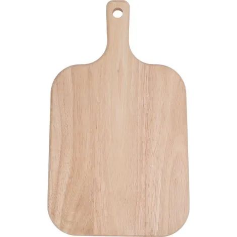 Planche à découper en bois avec poignée pour viande, fromage, pain, légumes et fruits. Planche de service décorative en bois pour la cuisine. (1/3)