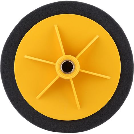 Kit de 6 disques en mousse 15 cm pour polisseuse auto, tampons de polissage et cirage, noir jaune rouge vin (1/5)