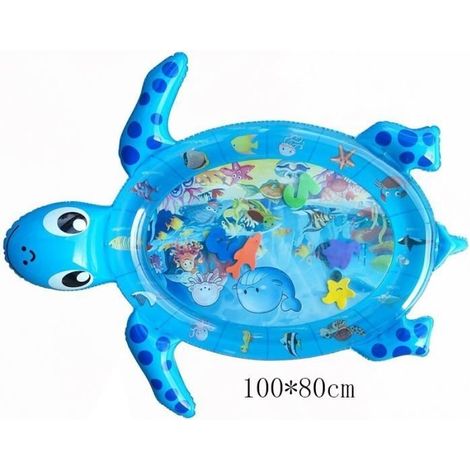 Tortue de mer - Tapis de jeu d'eau pour bébé, jouet pour nouveau-né, tapis d'activités, éducation précoce, dé (1/4)