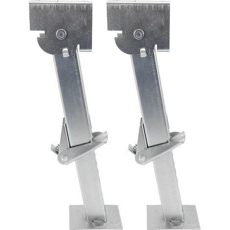 Crics Stabilisateurs Télescopiques Réglables pour Caravane, capacité de 650 LB, capacité de 1 000 LB, pour Remorques Commerciales, Camping-Cars – Matériau en Fer (1/4)
