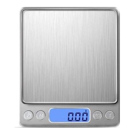 High Precision Electronic Kitchen Scale 3000g/0.1g with Backlit LCD Display, 9 Units and Tare Function Stainless Steel, Smart Digital, for Multifunctional Food (1/5)
