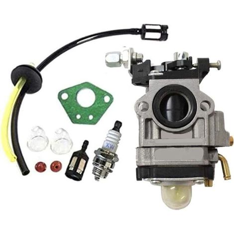 Carburateur pour débroussailleuse 52cc 49cc 43cc Kit, outil de jardin carburateur avec joint de tuyau bougie d'allumage et filtre à essence (1/5)